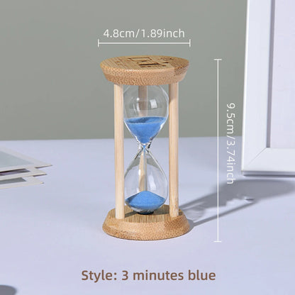 Wooden Sand Clock: 3–30 Minute Hourglass Timers