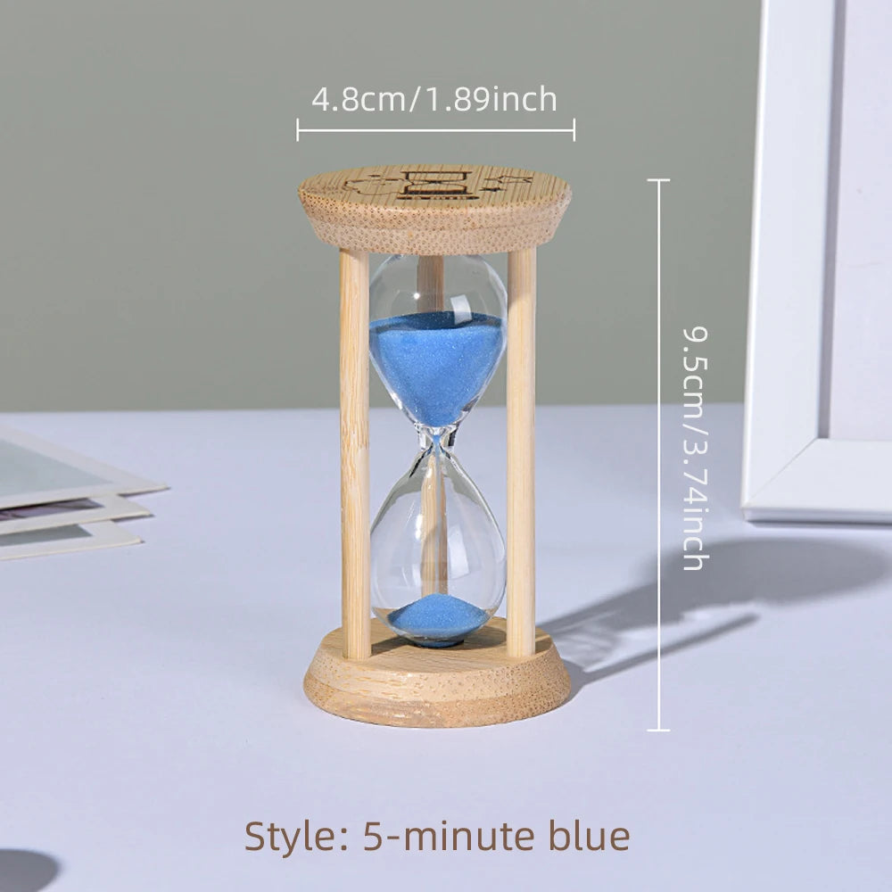Wooden Sand Clock: 3–30 Minute Hourglass Timers