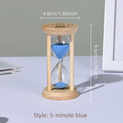 Wooden Sand Clock: 3–30 Minute Hourglass Timers