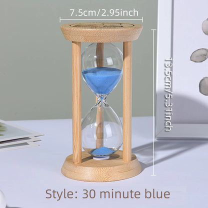 Wooden Sand Clock: 3–30 Minute Hourglass Timers