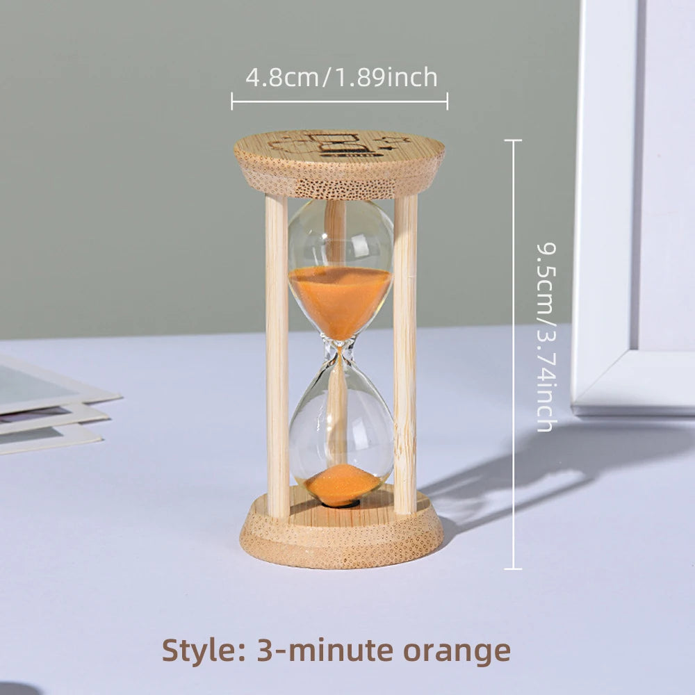 Wooden Sand Clock: 3–30 Minute Hourglass Timers