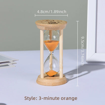 Wooden Sand Clock: 3–30 Minute Hourglass Timers
