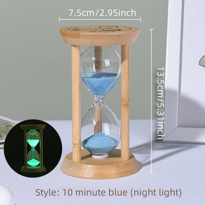 Wooden Sand Clock: 3–30 Minute Hourglass Timers