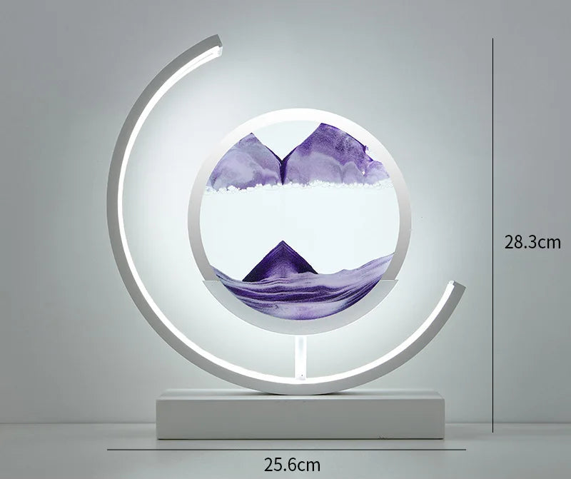 Sand Art Light Cresent Moon