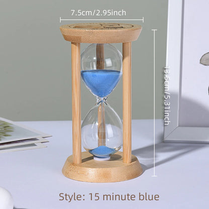 Wooden Sand Clock: 3–30 Minute Hourglass Timers